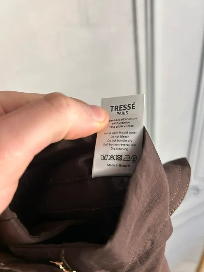 Pantalon large tressé Marron T1 / S neuf - photo numéro 7