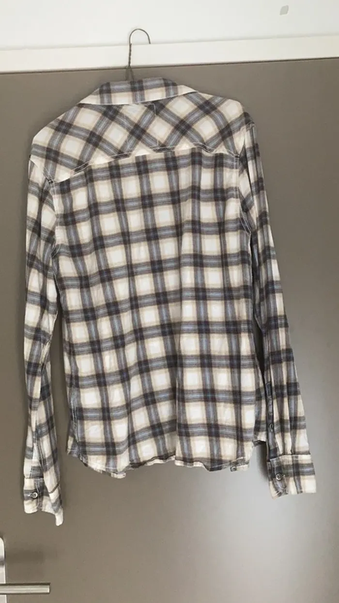 Chemise homme manches longues à L Japan Rags rayures et carreaux - photo numéro 8