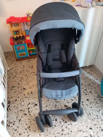Poussette Chicco bleue
