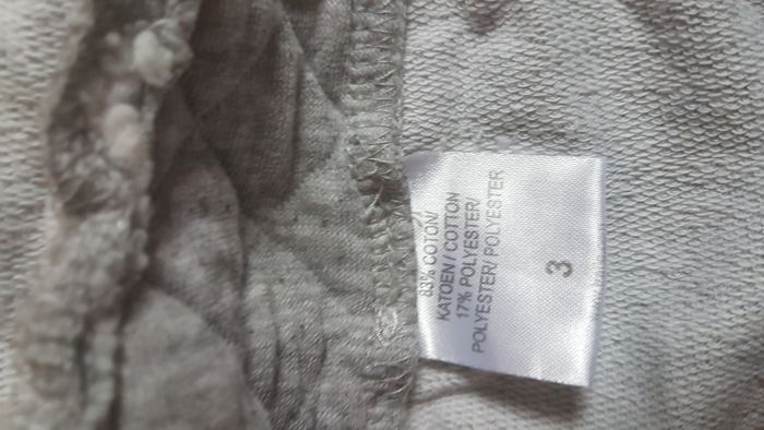 Gilet zippé à capuche garçon 3 ans gris TQF - photo numéro 3