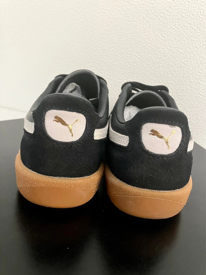 Puma Palermo Premium Laether Trainers Black / Warm White - photo numéro 9