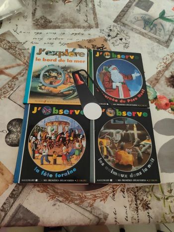 Lot 4 livres j'observe j'explore