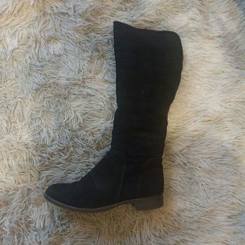 Bottes hautes en nubuck pointure 35