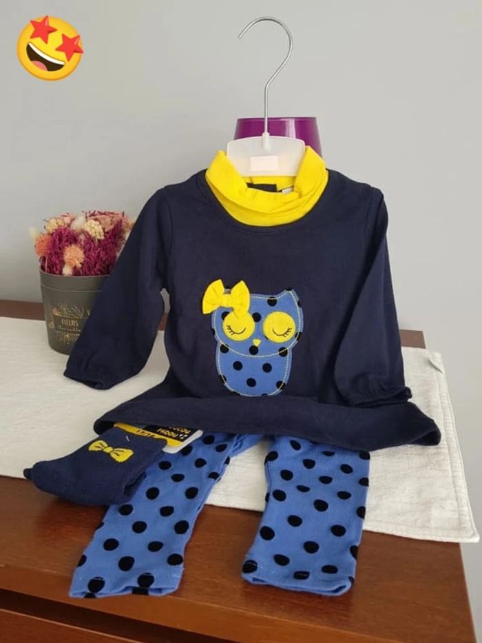 Ensemble pour bébé fille 6 mois neuf