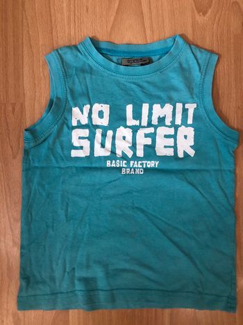 Joli débardeur bleu turquoise Tape à l’œil T. 4 ans/102 cm garçon TBE