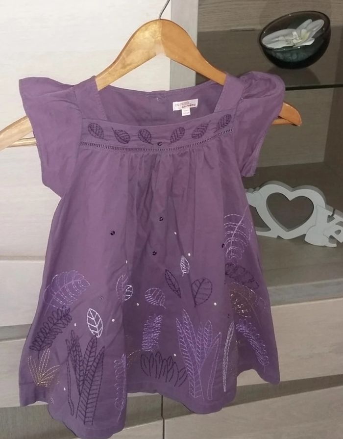 robe du pareil au même violette/dorée 5 ans état neuve