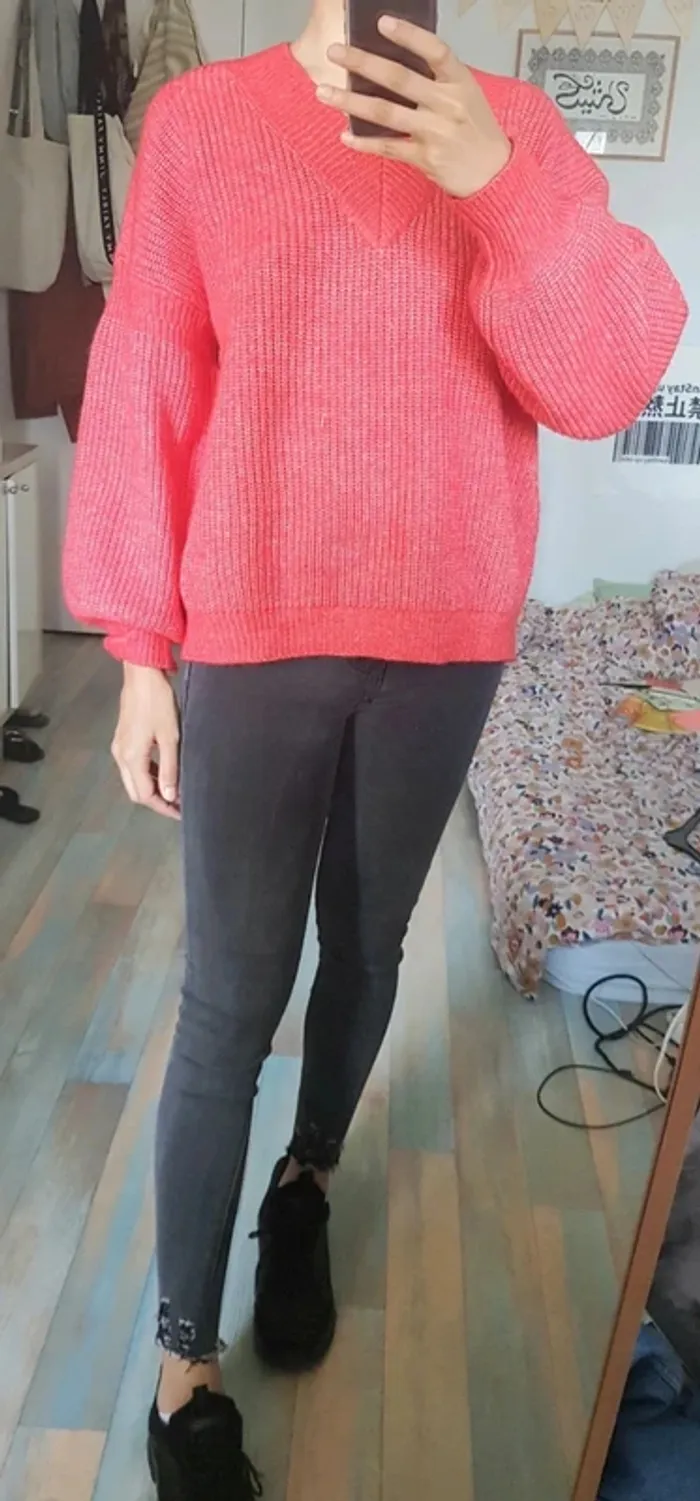 Pull rouge cozy asos design taille 40 NEUF - photo numéro 5