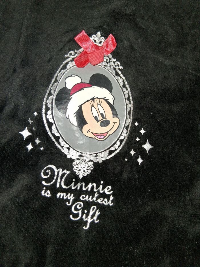 Pyjama long velours noir disney 9mois - photo numéro 4