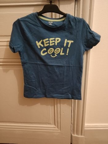 Tee-shirt Kiabi bleu et menthe