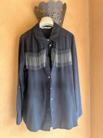 Chemise à frange Zara