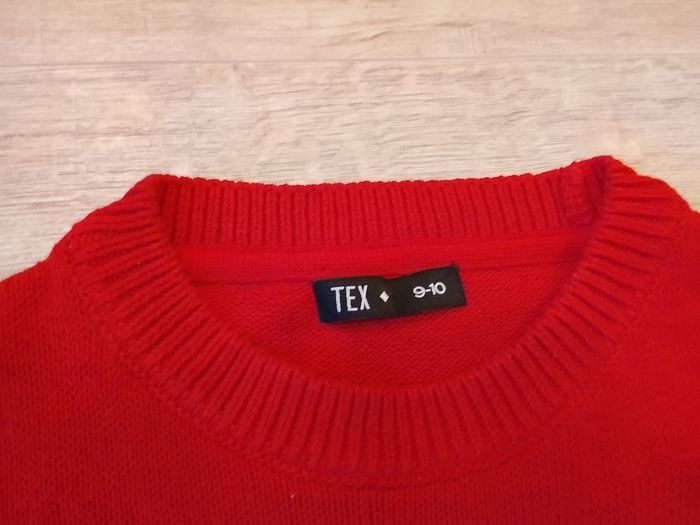 Pull rouge de noël pour fille - photo numéro 4