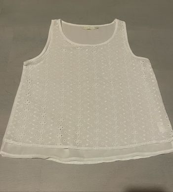 Débardeur blanc dentelle