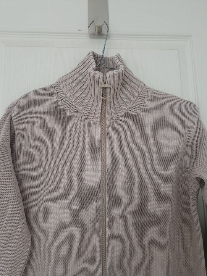 Gilet a fermeture éclair beige femme dixit taille M/38 - photo numéro 2