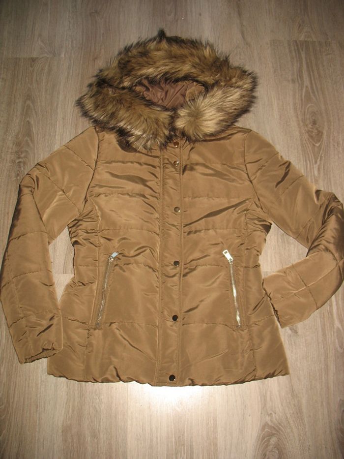 DOUDOUNE A CAPUCHE KAKI "H&M" - NEUVE - Taille 40 - n°01