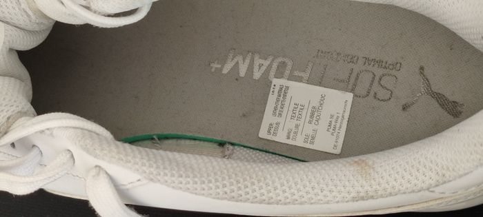 Baskets Puma blanches unie - Taille 43 - photo numéro 10