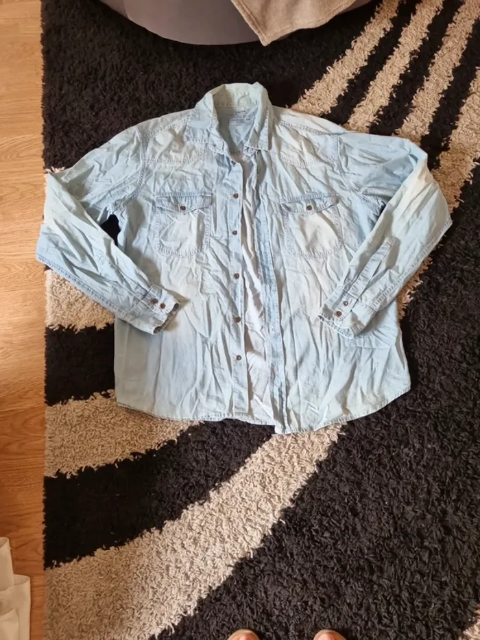 chemise en jean homme