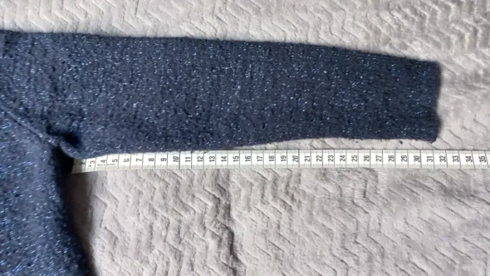 Gilet okaïdi marine paillettes bleu t6 - photo numéro 5