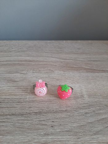 Bague sucette et fraise