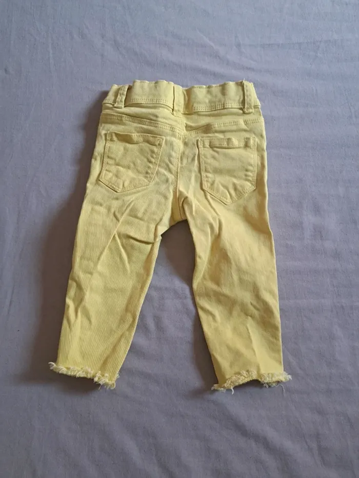 Jeans skinny jaune 3 ans - photo numéro 2