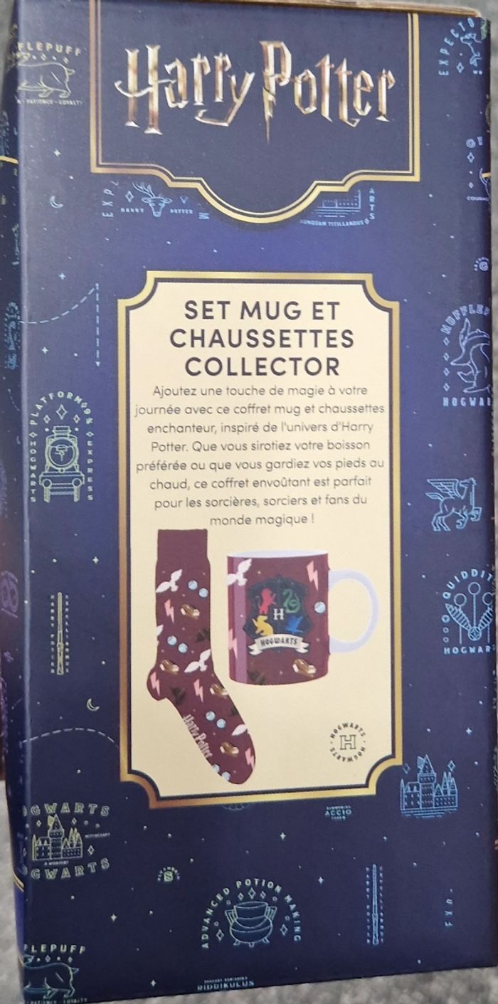 Set de tasse et chaussette harry potter - photo numéro 2