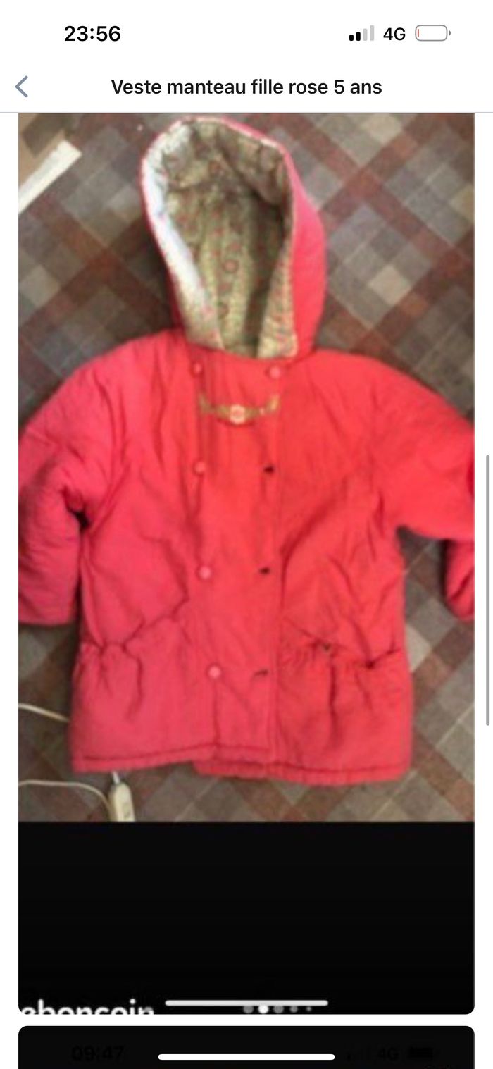 Veste fille rose 5 ans - photo numéro 2