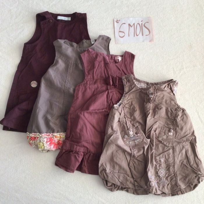 Lot 4 robes 6 mois