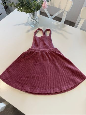 Robe effet velours vieux rose Vertbaudet