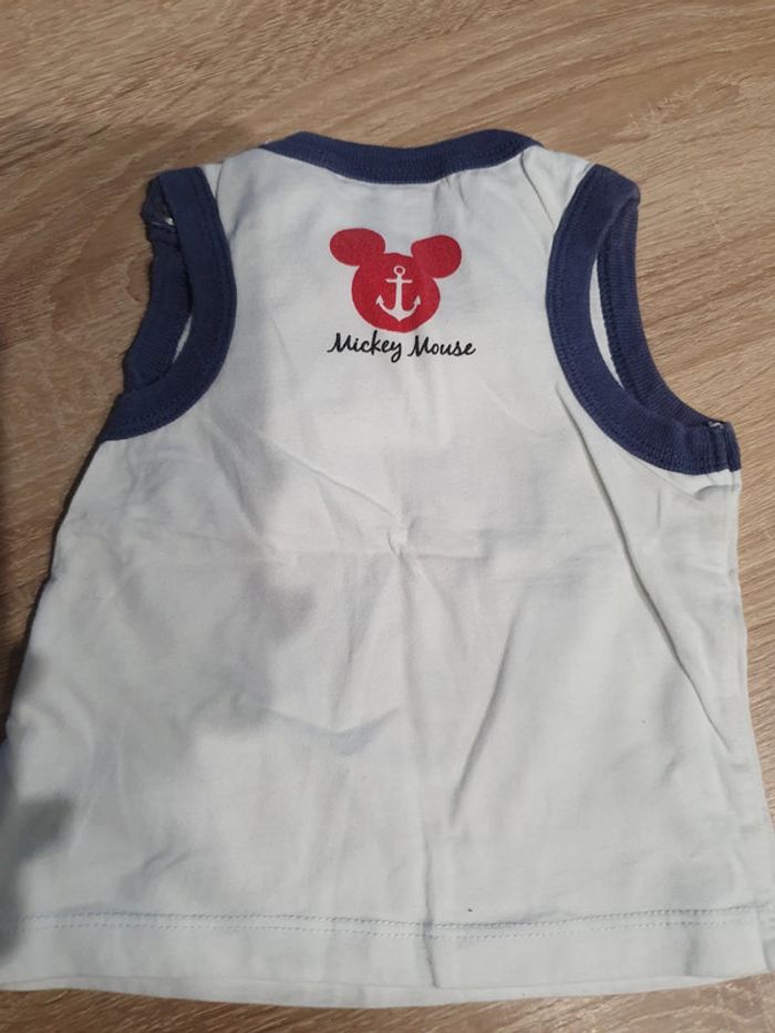 Débardeur bébé Mickey 9 mois - photo numéro 3