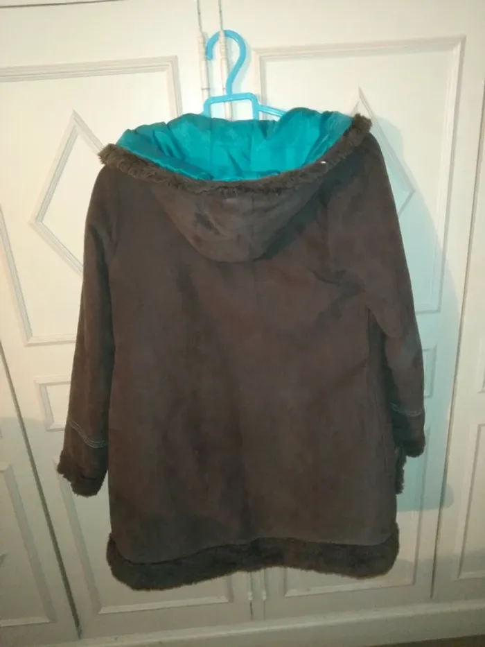 Manteau marron long