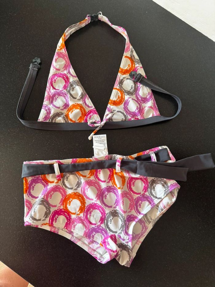 Bikini orchestra rose,orange et gris 12 ans