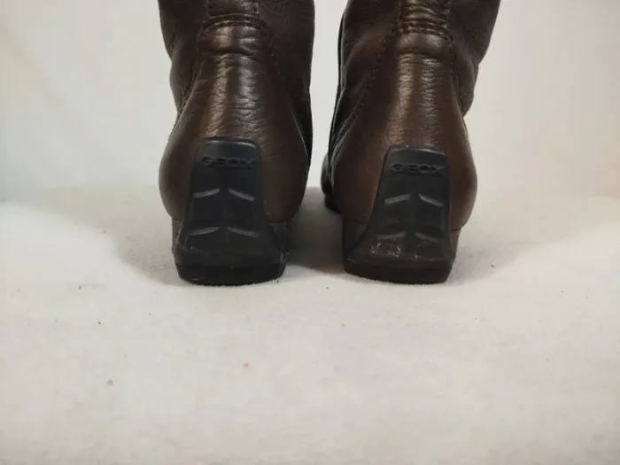 Bottes marron sans talon femme - Geox T 38 - photo numéro 8