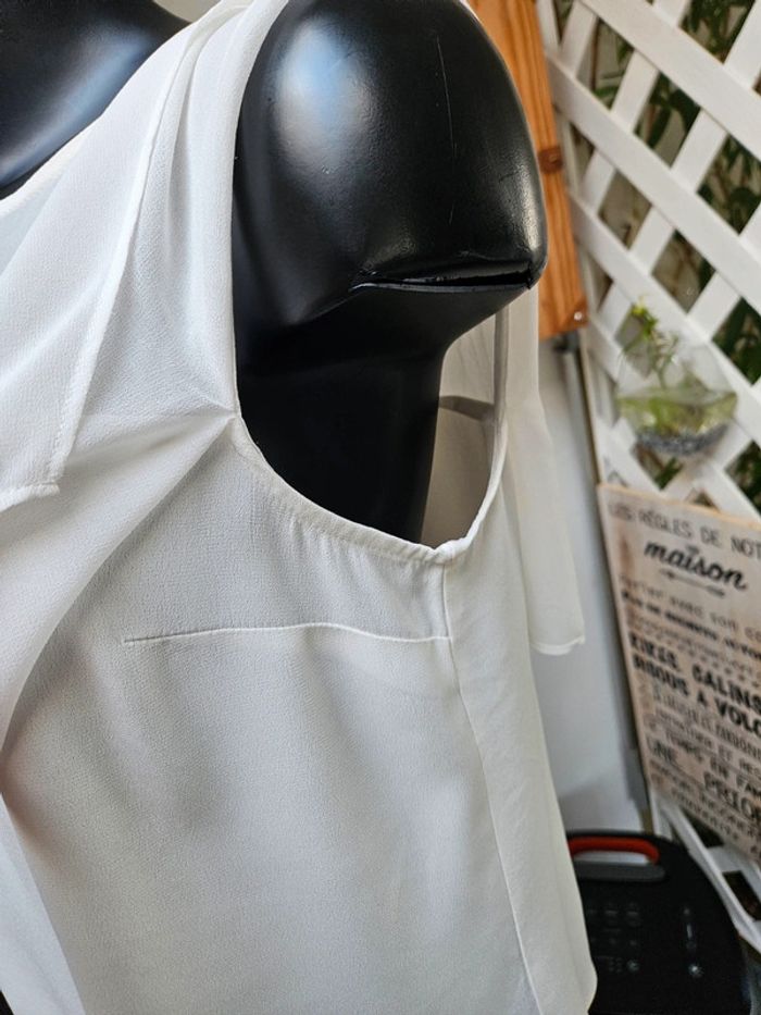 Débardeur avec voile blanc taille M - photo numéro 3