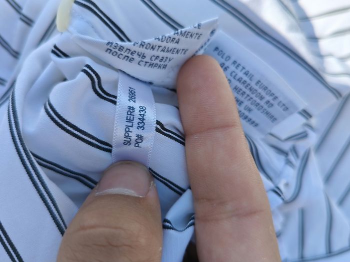 Chemise Ralph Lauren à rayures blanc/noir - M - photo numéro 7