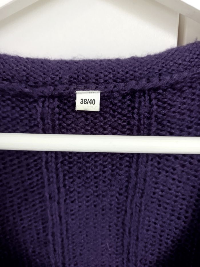 Pull violet manches courtes – taille 38/40 - photo numéro 3