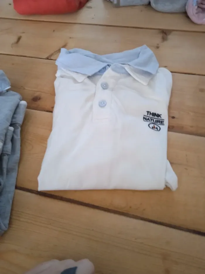 lot deux t shirt manches longues okaidi 8ans - photo numéro 2