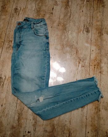 Jeans skinny destroy taille haute taille M 38