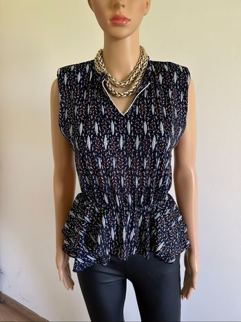Blouse imprimée sans manches Morgan taille S jamais portée