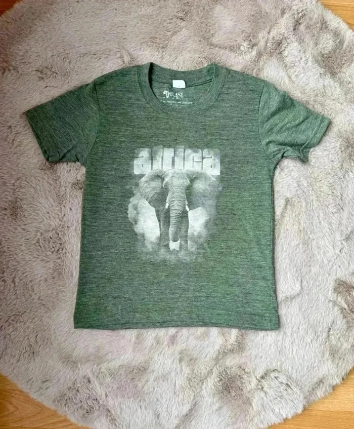 T-shirt Enfant motif Éléphant Afrique
