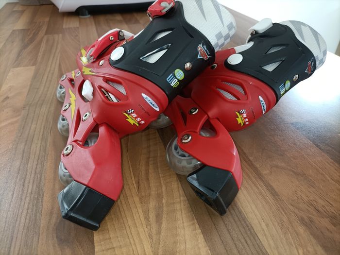 Rollers cars 27-30 blanc et rouge - photo numéro 5