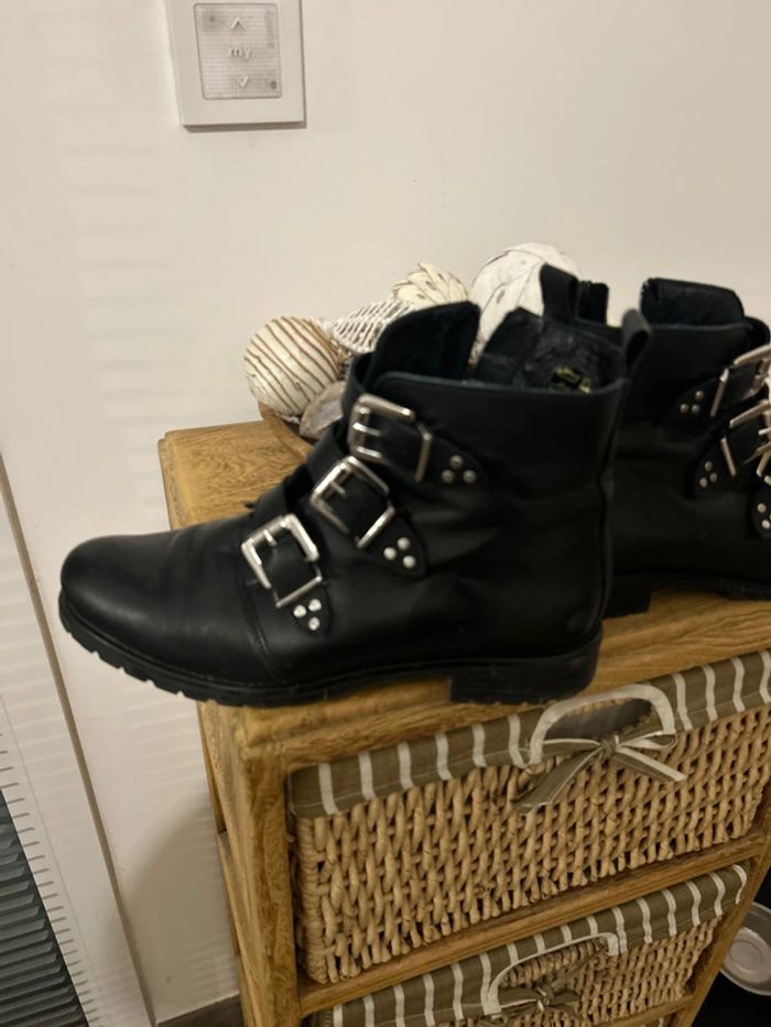Bottines en cuir