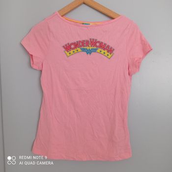 T-shirt rose wonder woman t36/38