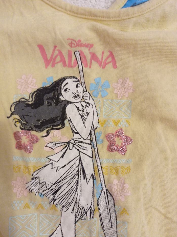 Robe short couleur jaune avec motif robe Disney taille 4 ans - photo numéro 6