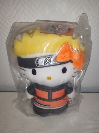 Peluche Naruto Shippuden & Hello Kitty de 20 Cm.