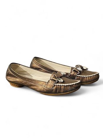 Mocassins Geox bronze métallisé – taille 40 – confort & style