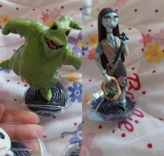 2 Figurines Sally et Oogie Boogie L'Étrange Noël de Monsieur Jack Disney - photo numéro 2