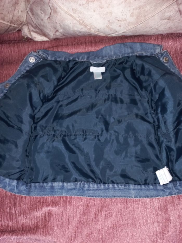 Veste / Blouson en jean Matelassé obaibi 12 mois Excellent état - photo numéro 10