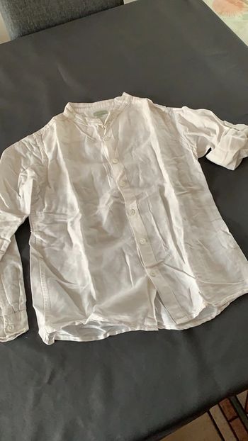 Chemise blanche col Mao 9/10 ans