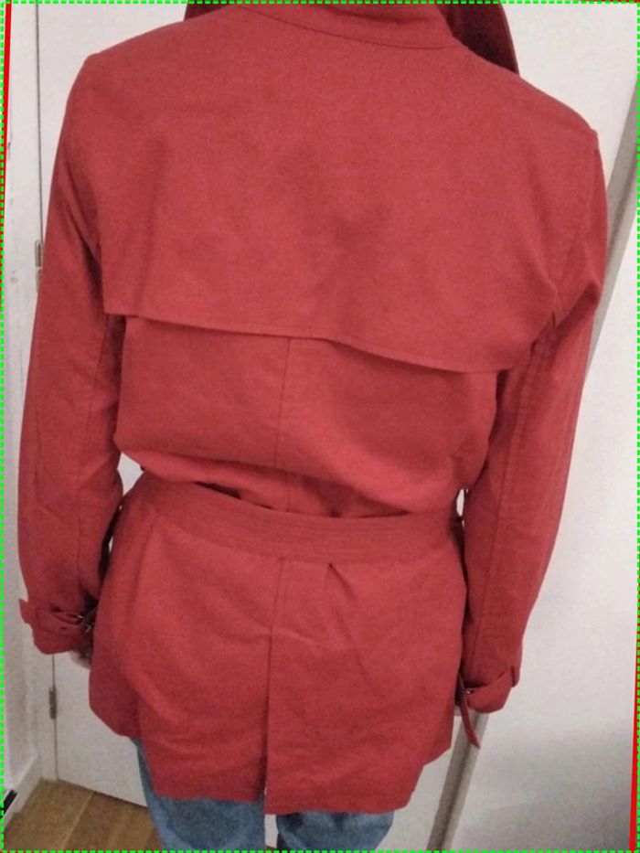 Trench rouge femme taille 38 marque Softgrey - photo numéro 2