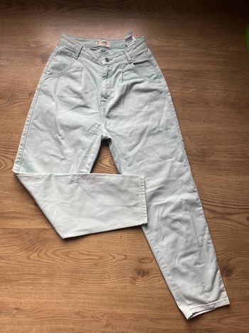 Pantalon jambes larges vert pâle 36