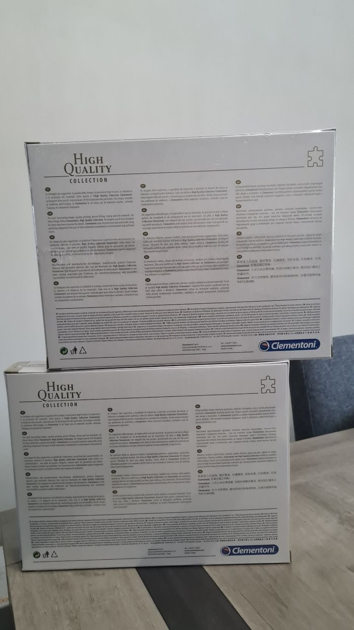 Lot de 2 Puzzles CLEMENTONI 1000 Pièces Neuf. - photo numéro 2